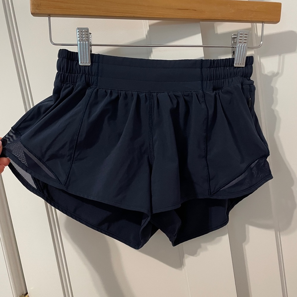 COPY - Lulu lemon Navy Blue Hotty Hot 2 in shorts